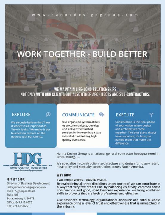 Hanna Design Group- What we do